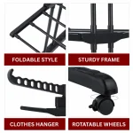 PORTABLE CLOTHES HANGING RACK FOR HOME AND SHOP USE - DOUBLE LAYER - Image 8