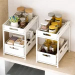 2 LAYER PULL OUT RACK - UNDER CABINET SLIDING STORAGE ORGANIZER | Kitchen Rack Sri Lanka - Image 12