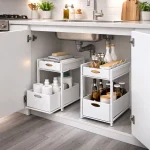 2 LAYER PULL OUT RACK - UNDER CABINET SLIDING STORAGE ORGANIZER | Kitchen Rack Sri Lanka - Image 8