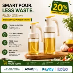 OIL SPRAYING BOTTLE, KITCHEN SPRAYER COOKING OIL GLASS BOTTLE, REUSEABLE BOTTLE