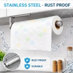 Stainless steel kitchen towel holder