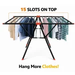 HEAVY DUTY FOLDABLE CLOTH DRYING RACK - THICKENED TUBES - Image 3