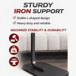 BED SIDE TABLE - SPACE SAVING SOFA TABLE WITH WOODEN TOP AND METAL FRAME - Image 5