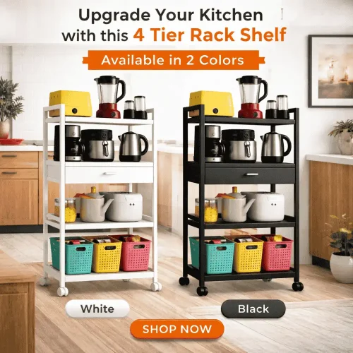 Buy 4 Tier Kitchen Storage Rack