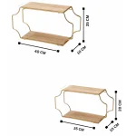 Gold Luxury Decorative Wall Shelf - Image 2