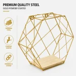 Wall Mount Home / Wall Decor – Modern Geometry Set of 3 (Black & Gold ) - Image 7