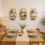 Gold Wall Mount Decorative Shelf - Image 3