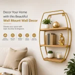 Gold Wall Mount Decorative Shelf - Image 5
