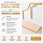 Gold Luxury Decorative Wall Shelf - Image 4
