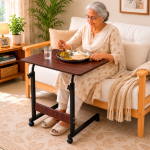 BEDSIDE COMPUTER DESK TABLE, MULTIFUNCTIONAL COMPUTER DESK, WITH BOTTOM STORAGE LAYER TABLE, 85 CM LENGTH - Image 5