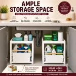 Carbon Steel Pull Out Kitchen Storage Rack, Sliding Basket Organizer - Image 11