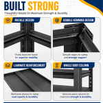 Heavy Duty Storage Rack,  5 Layer Adjustable Shelving Unit ( 50cm x 40cm x 152cm ) - Image 5