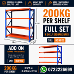 Heavy Duty Warehouse Storage Rack - ( 6.5ft x 2ft x 6.5ft )