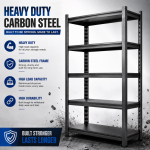 Heavy Duty Storage Rack,  5 Layer Adjustable Shelving Unit ( 50cm x 40cm x 152cm ) - Image 8