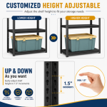 Heavy Duty Storage Rack,  5 Layer Adjustable Shelving Unit ( 50cm x 40cm x 152cm ) - Image 6