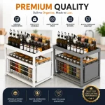 Carbon Steel Pull Out Kitchen Storage Rack, Sliding Basket Organizer