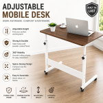 BEDSIDE COMPUTER DESK TABLE, MULTIFUNCTIONAL COMPUTER DESK, WITH BOTTOM STORAGE LAYER TABLE, 85 CM LENGTH - Image 10