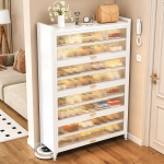 HEAVY DUTY 4 DOOR 8 LAYER SHOE STORAGE CABINET WITH TOP SHELF – METAL STRUCTURE WITH POWDER COATED FINISH - Image 12