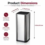 Stainless Steel Universal Knife Block, 14 Slot Knife Holder (Knives Not Included) - Image 2