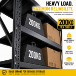 5 Shelf Heavy Duty Storage Rack, Warehouse Storage Rack ( 4ft x 2ft x 6.5ft ) - Image 4