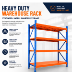 Heavy Duty Warehouse Storage Rack - ( 6.5ft x 2.62ft x 6.5ft ) - Image 2