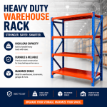 Heavy Duty Warehouse Storage Rack - ( 6.5ft x 2ft x 6.5ft ) - Image 3