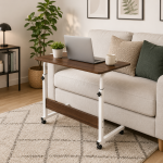 BEDSIDE COMPUTER DESK TABLE, MULTIFUNCTIONAL COMPUTER DESK, WITH BOTTOM STORAGE LAYER TABLE, 85 CM LENGTH - Image 9