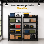 5 Shelf Heavy Duty Storage Rack, Warehouse Storage Rack ( 4ft x 2ft x 6.5ft ) - Image 3