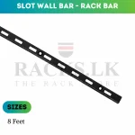 DISPLAY SHELF HOLDER, A1 RACK BAR, WALL MOUNT SHELF HOLDER, SLOTTED C CHANNL HOLDER - ( Black Colour ) - Image 3