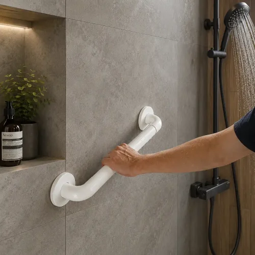 Handicap Bathroom Straight Grab Bar – 40CM / 60CM | Bathroom Safety Holder Sri Lanka