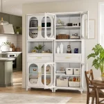 Steel Storage Cabinet – Multipurpose Kitchen & Home Organizer | Black & White - Image 12