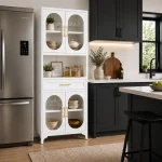 Steel Storage Cabinet – Multipurpose Kitchen & Home Organizer | Black & White - Image 13