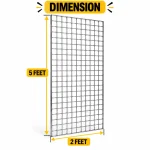 Chrome Wire Grid Mesh Display Panel – 4x2ft & 5x2ft - Image 3