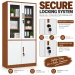 Steel Display & Storage Cupboard with Adjustable Shelves - Image 4