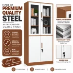 Steel Display & Storage Cupboard with Adjustable Shelves - Image 2