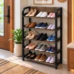 5 Layer & 6 Layer Steel Frame Wooden Storage Rack - Image 8