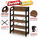 5 Layer & 6 Layer Steel Frame Wooden Storage Rack - Image 7
