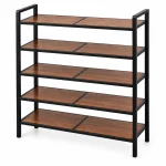 5 Tier Steel Frame Wooden Storage Rack
