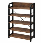 5 Layer & 6 Layer Steel Frame Wooden Storage Rack - Image 5