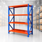 4 Shelf Heavy Duty Warehouse Storage Rack – 350KG Per Shelf | Diamond Cut Gloss Finish - Image 2