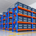 4 Shelf Heavy Duty Warehouse Storage Rack – 350KG Per Shelf | Diamond Cut Gloss Finish - Image 5