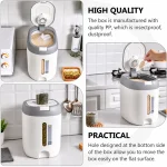 KITCHEN RICE STORAGE BOX, AIR TIGHT SEAL RICE STORAGE BOX, 5KG AND 10KG CAPACITY - Image 4